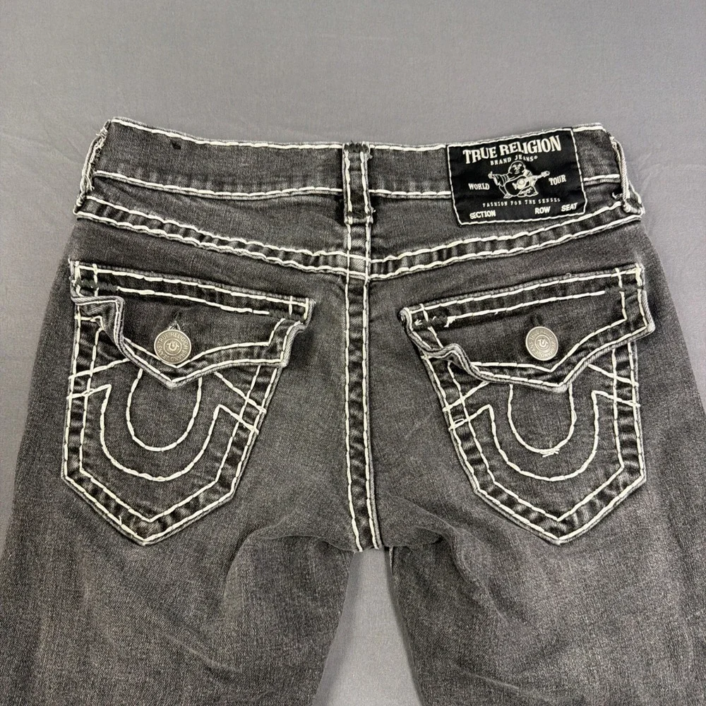 True‎ Religion Ricky Jeans Size 28 Black Relaxed Straight